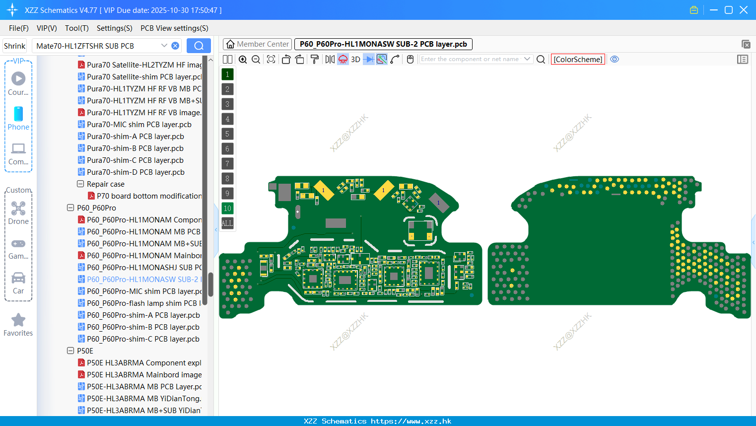 Huawei P60_P60Pro-HL1MONASW SUB-2 PCB Layer